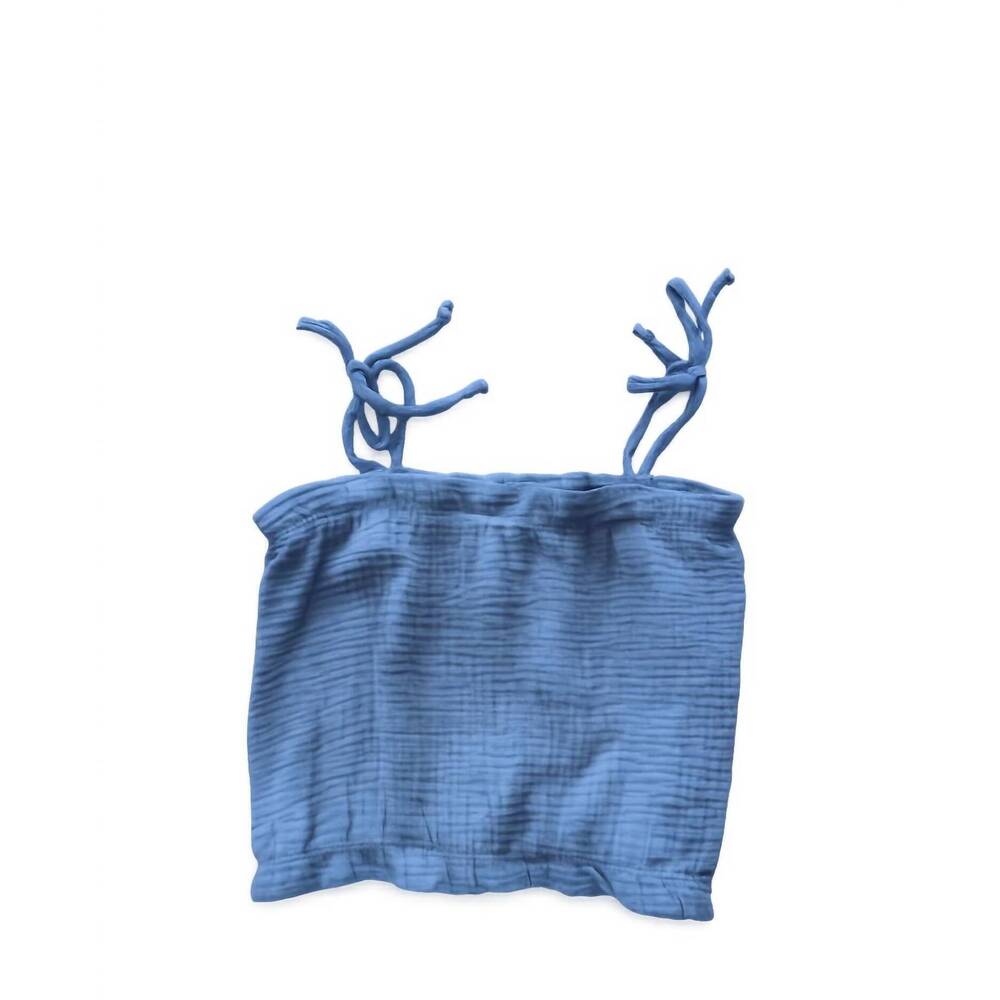 NEW TWEENSTYLE girl's gauze top in blue